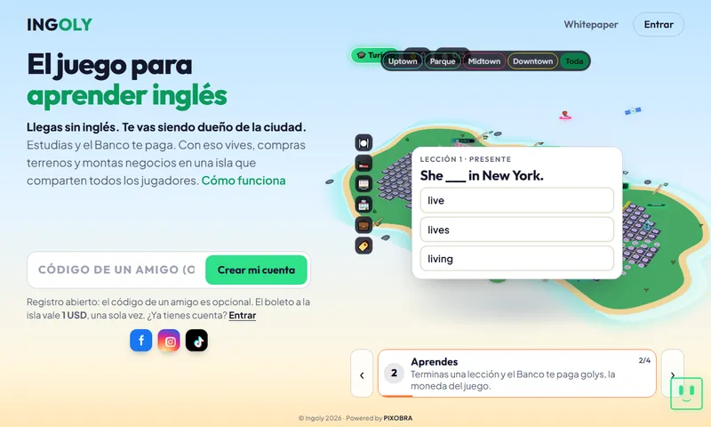 Screenshot of ingoly.com
