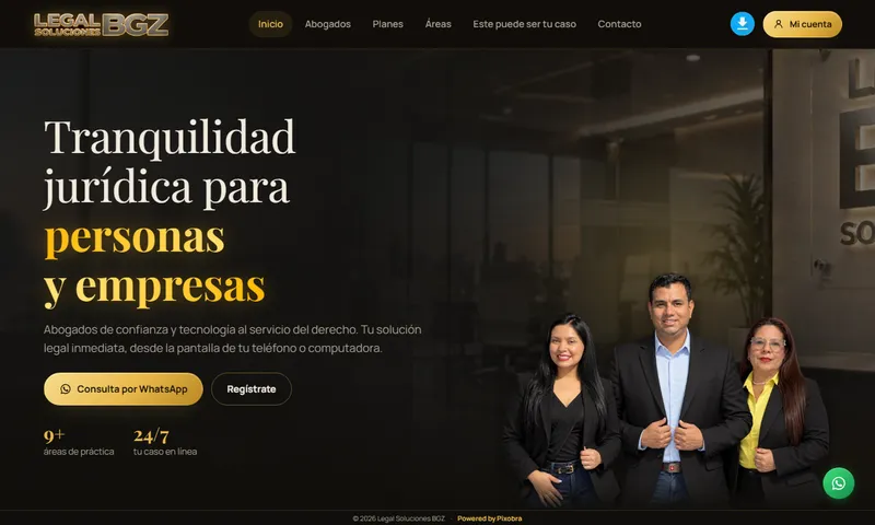 Screenshot of legalsolucionesbgz.com