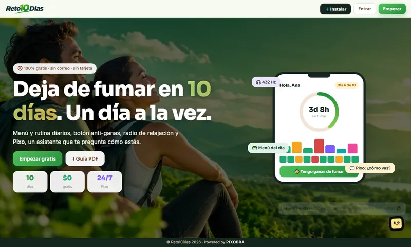 Screenshot of reto10dias.shop